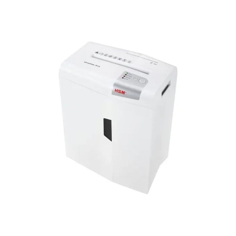 HSM X10 Distruggidocumenti a Particelle P-4, 10 Fogli, 20 L
