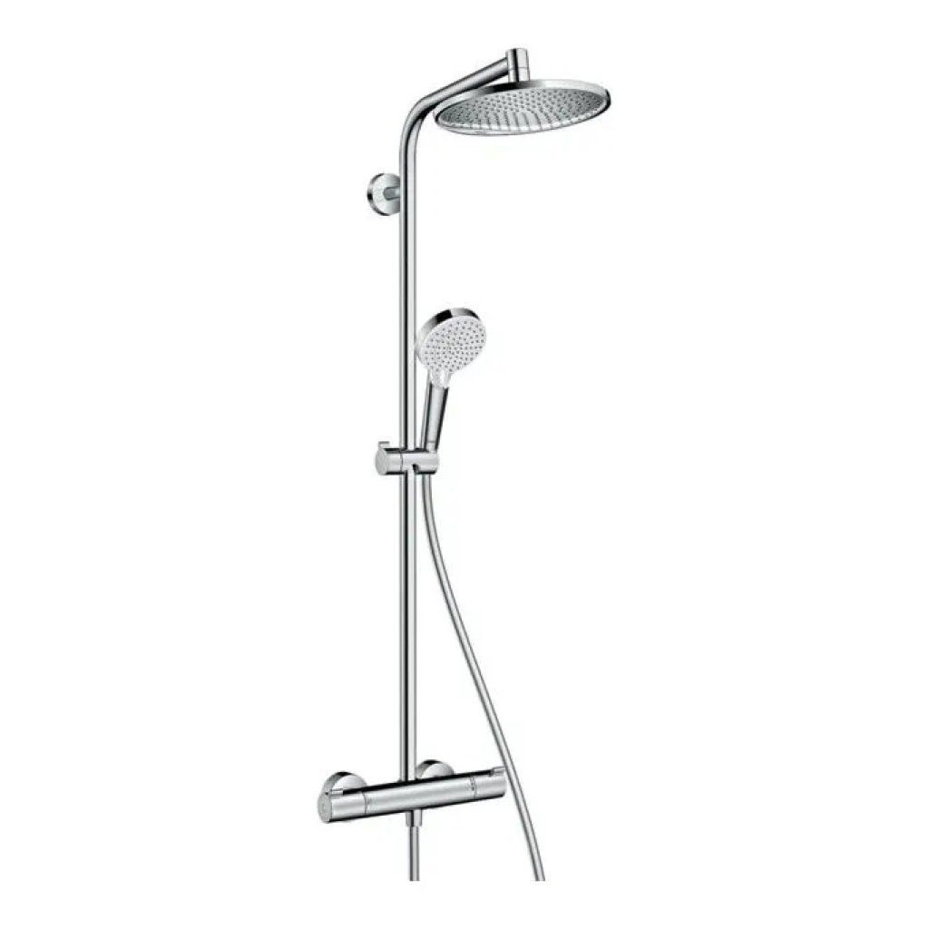 Hansgrohe Crometta S 27267000 – Colonna Doccia Termostatica Cromata con Soffione 240 mm Hansgrohe Crometta S 27267000 – Colonna Doccia Termostatica Cromata con Soffione 240 mm