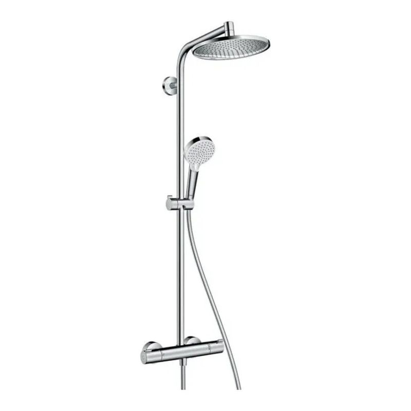 Hansgrohe Crometta S 27267000 – Colonna Doccia Termostatica Cromata con Soffione 240 mm