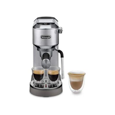 DELONGHI De’Longhi Dedica Duo EC890.M Macchina Espresso e Cold Brew, 15 bar, 1450 W, Argento