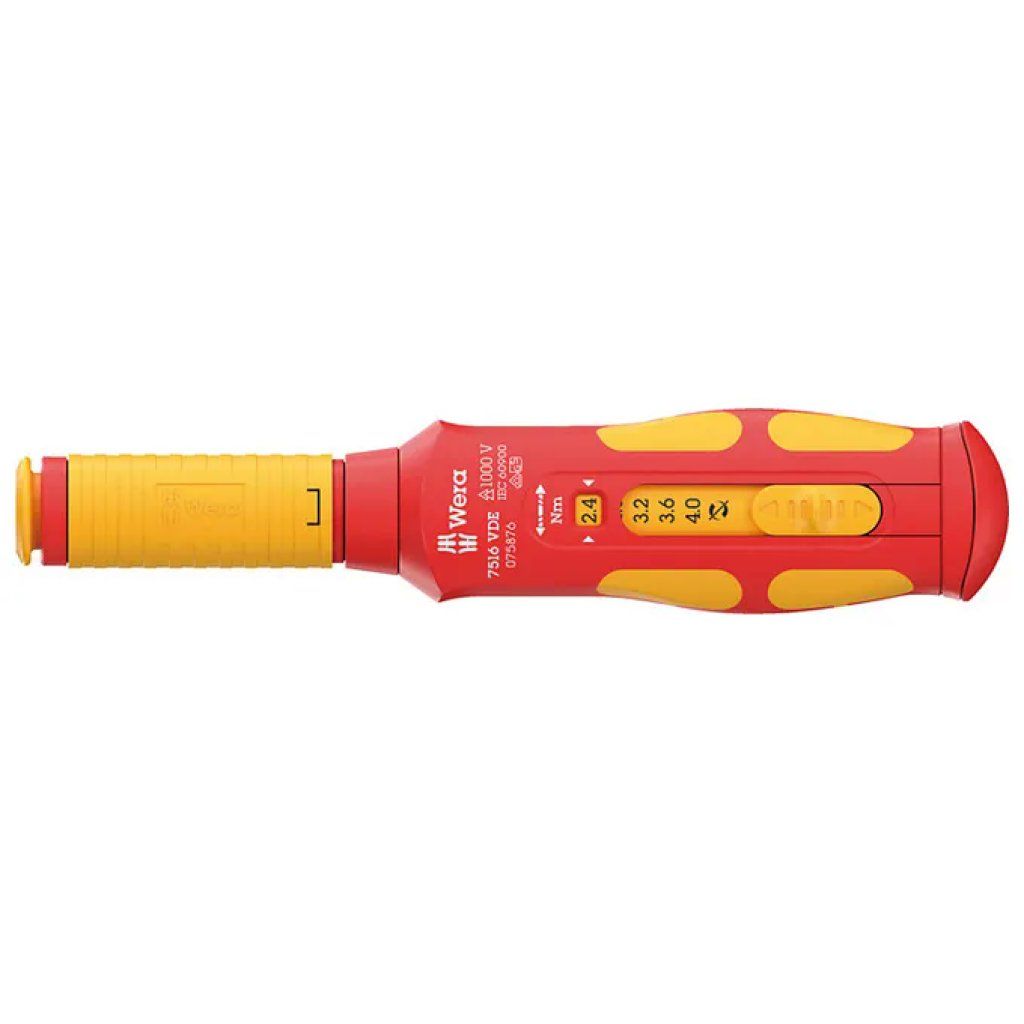 Wera 05075876001 Cacciavite dinamometrico VDE Kraftform Safe-Torque 2,4–4 Nm Wera 05075876001 Cacciavite dinamometrico VDE Kraftform Safe-Torque 2,4–4 Nm