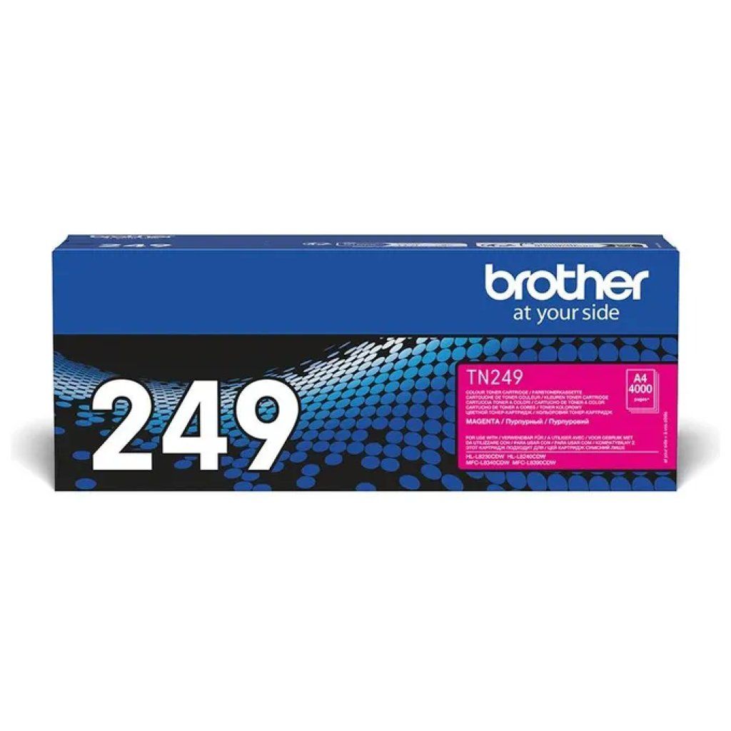Brother TN-249M Toner Magenta Originale, fino a 4.000 pagine Brother TN-249M Toner Magenta Originale, fino a 4.000 pagine