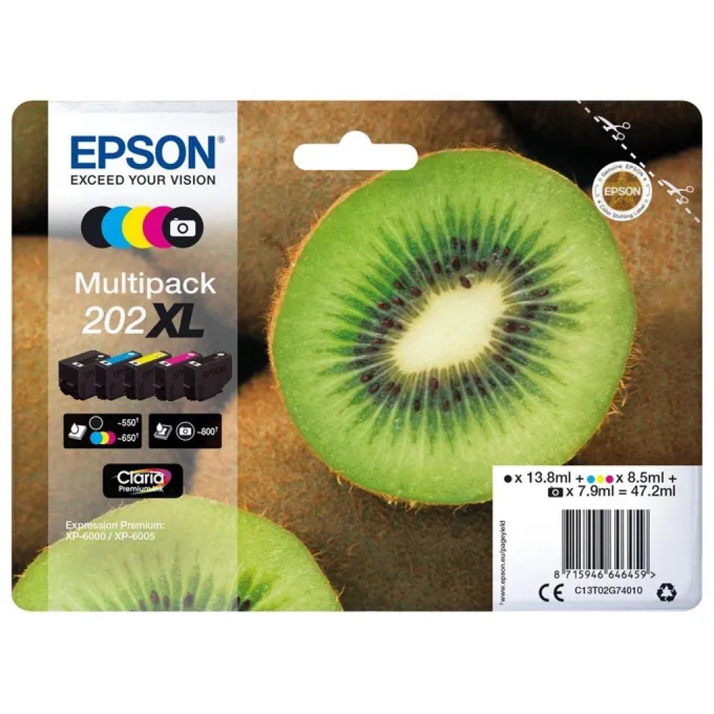 Epson Claria Premium 202XL Multipack – 5 Cartucce Epson Claria Premium 202XL Multipack – 5 Cartucce