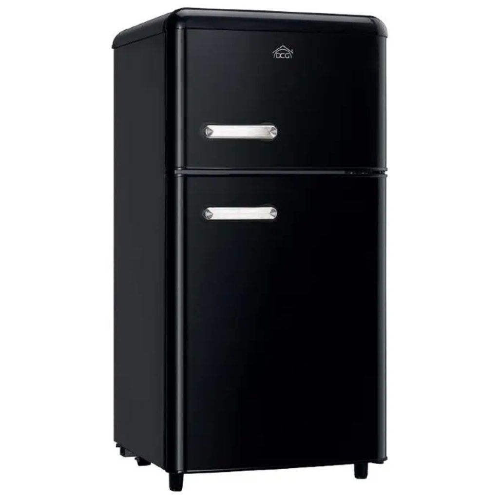 DCG MF110BCDP Frigorifero Retrò Doppia Porta 110 L Nero DCG MF110BCDP Frigorifero Retrò Doppia Porta 110 L Nero