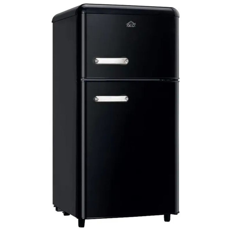 DCG MF110BCDP Retro Frigorifero Doppia Porta 110 L 102 cm Classe E 39 dB colore Nero