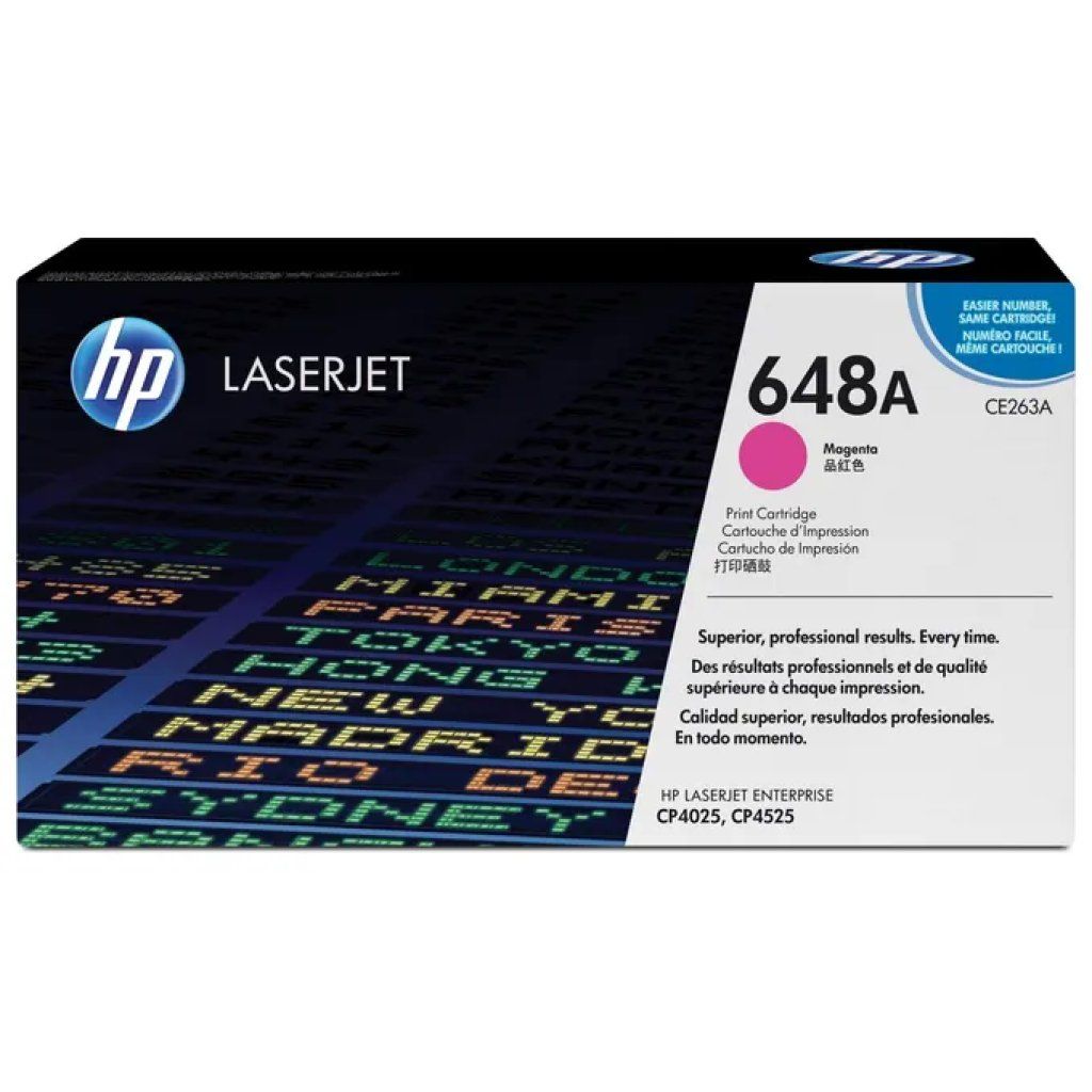 HP Toner originale HP 648A CE263A magenta, resa fino a 11.000 pagine HP Toner originale HP 648A CE263A magenta, resa fino a 11.000 pagine
