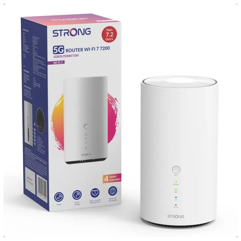 STRONG 5G AIRHOME 1900 Router Wi-Fi 7 Dual Band fino a 7200 Mbps