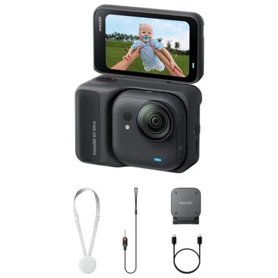 Insta360 GO Ultra – Fotocamera Sportiva 4K 60 fps, Nera