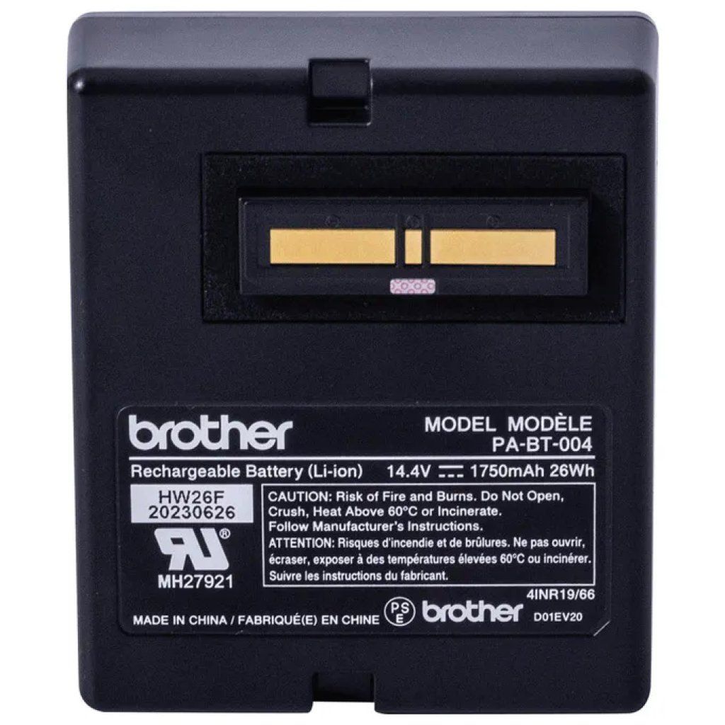 Brother PA-BT-004 Batteria Li-Ion 1750 mAh per Stampanti TD Brother PA-BT-004 Batteria Li-Ion 1750 mAh per Stampanti TD