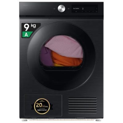 Samsung Bespoke AI DV90DB7845GBU3 Asciugatrice a Pompa di Calore 9 kg, Classe A, Wi-Fi, Nera Samsung Bespoke AI DV90DB7845GBU3 Asciugatrice a Pompa di Calore 9 kg, Classe A, Wi-Fi, Nera