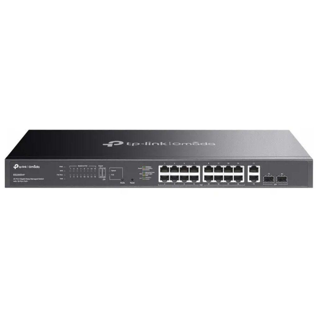 TP-Link Omada ES220GMP Switch Gestito Gigabit 20 Porte PoE+ 250 W TP-Link Omada ES220GMP Switch Gestito Gigabit 20 Porte PoE+ 250 W