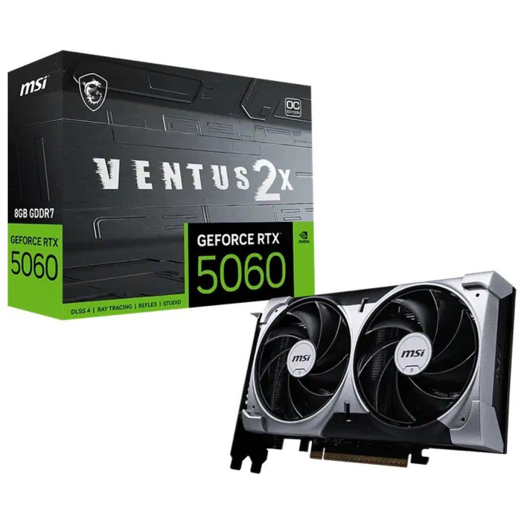 MSI GeForce RTX 5060 Ventus 2X OC V1 8GB GDDR7 MSI GeForce RTX 5060 Ventus 2X OC V1 8GB GDDR7