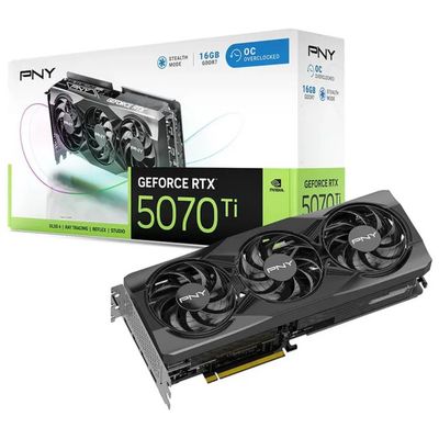 PNY GeForce RTX 5070 Ti OC 16GB GDDR7, tripla ventola