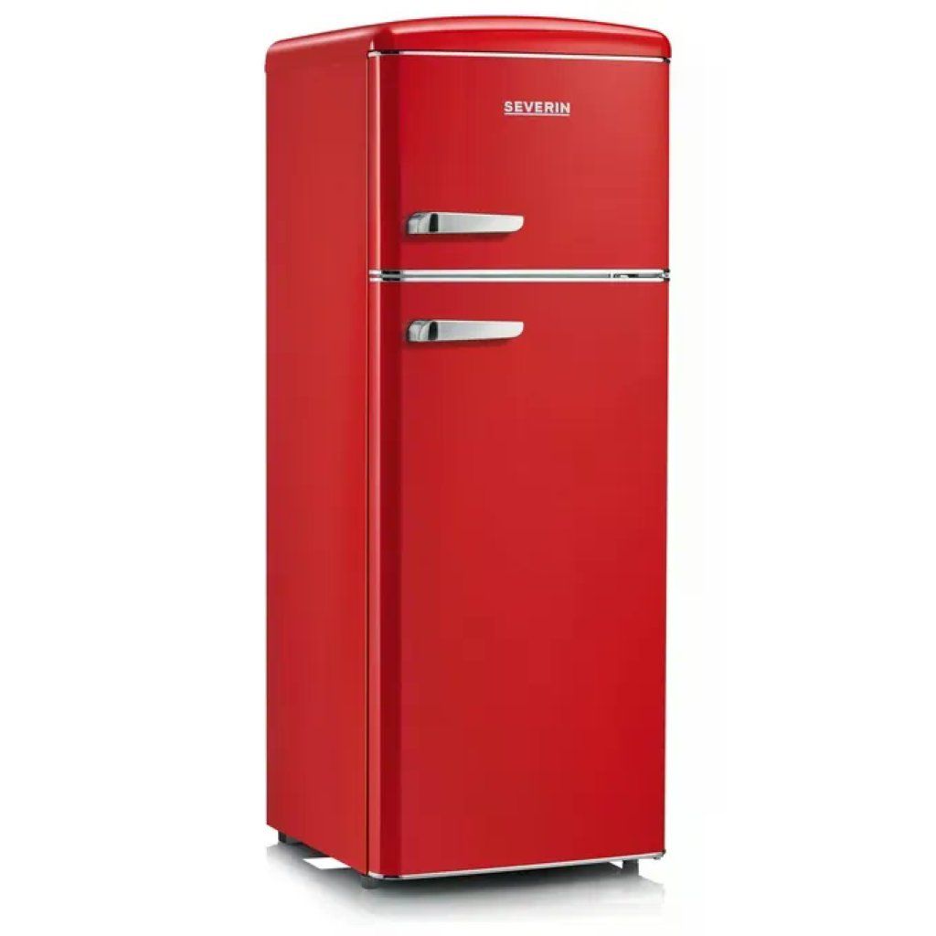 SEVERIN RKG 8930 Frigorifero Retrò con Congelatore, 206 L, Rosso