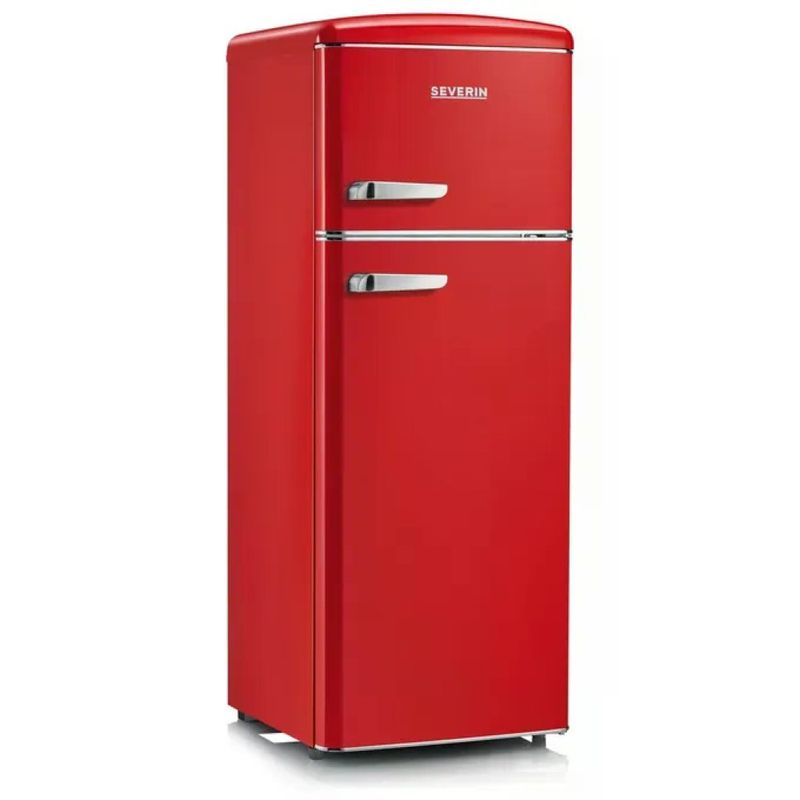 SEVERIN RKG 8930 Frigorifero Retrò con Congelatore, 206 L, Rosso