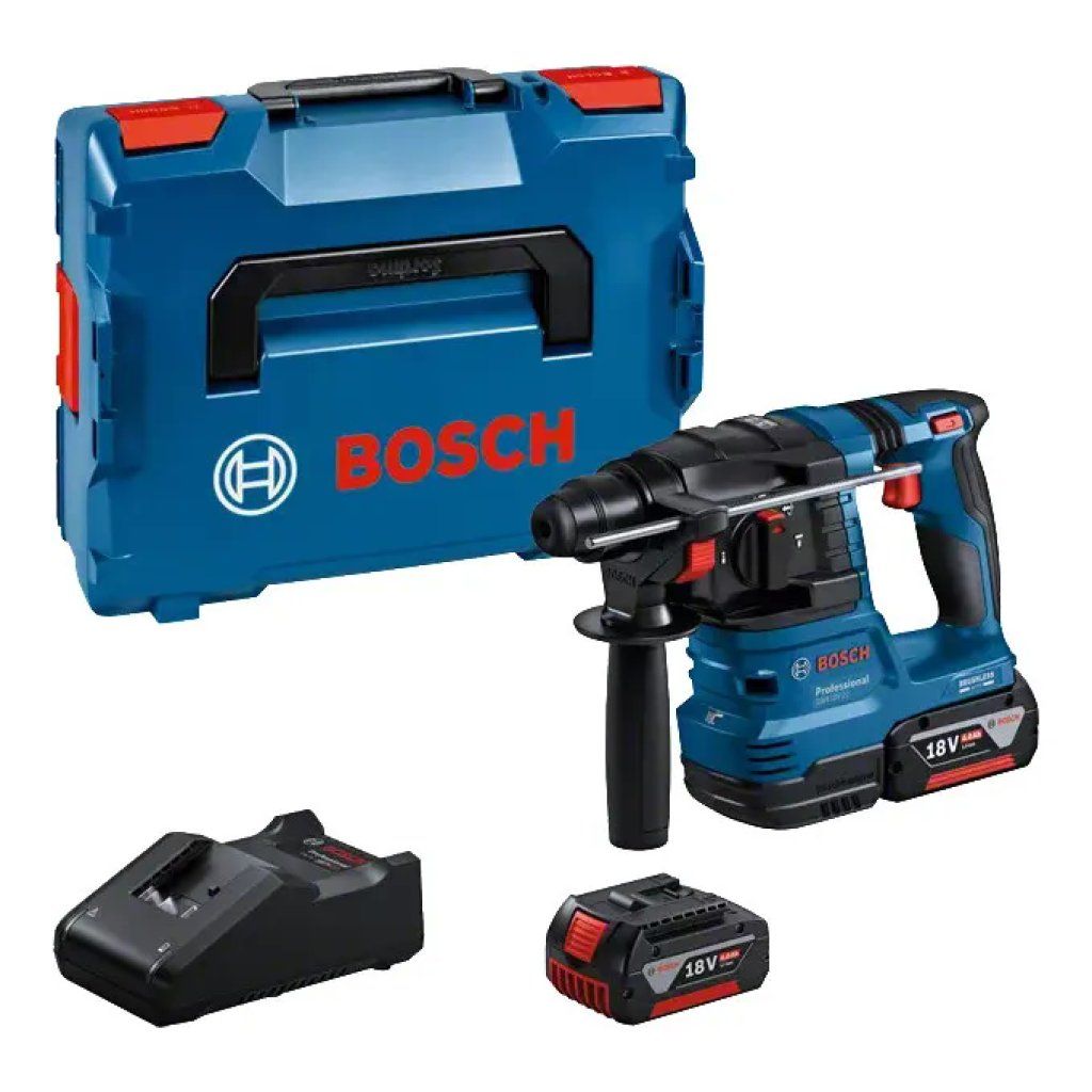 Bosch GBH 18V-22 Professional – Martello perforatore a batteria con 2 batterie Bosch GBH 18V-22 Professional – Martello perforatore a batteria con 2 batterie
