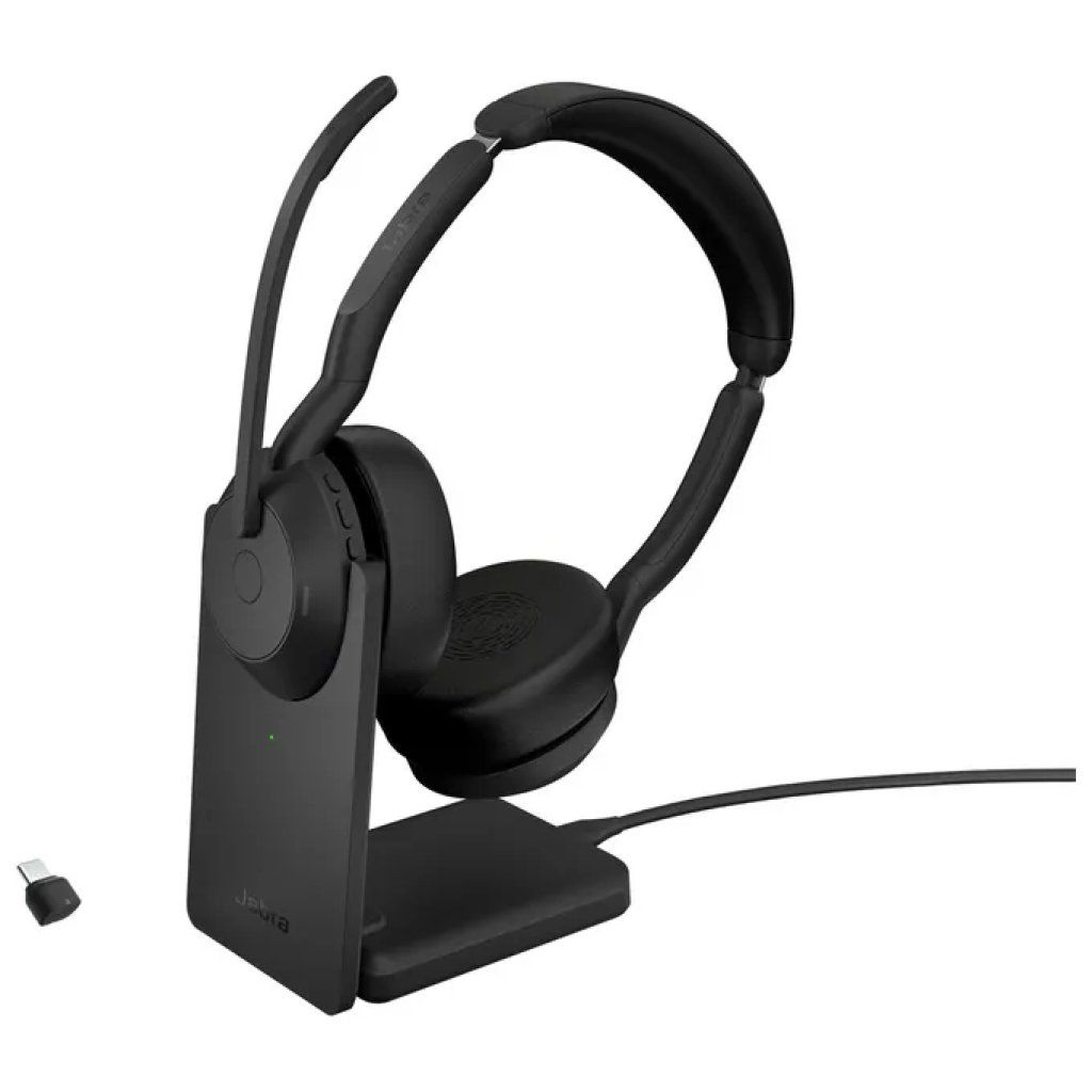 Jabra Evolve2 55 – Cuffie Stereo Bluetooth con ANC, Nero Jabra Evolve2 55 – Cuffie Stereo Bluetooth con ANC, Nero