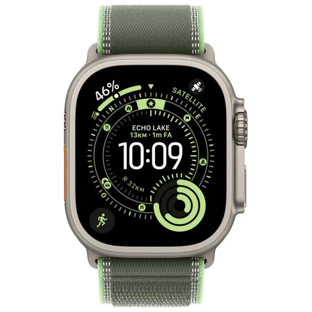 Apple Trail Loop MFT54ZM-A Verde Neon M/L per Watch 44–49 mm Apple Trail Loop MFT54ZM-A Verde Neon M/L per Watch 44–49 mm