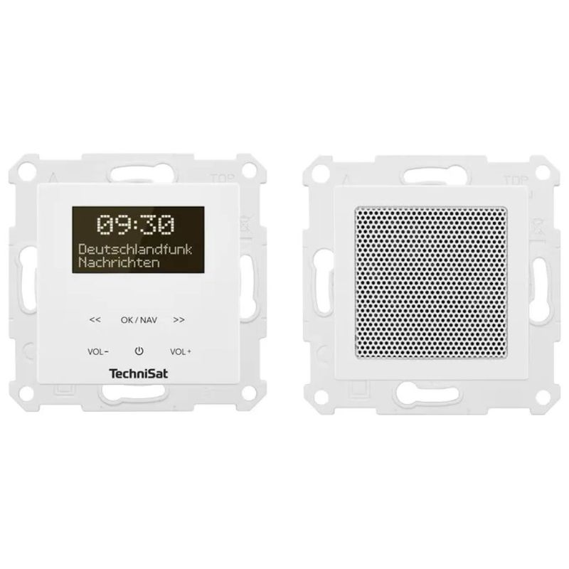TechniSat DIGITRADIO UP 55 – Radio da parete DAB+/FM, Bluetooth e Wi-Fi, bianca