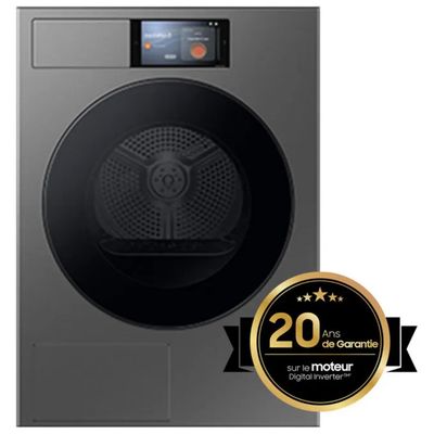 Samsung Serie 9 DV90F09F4SU3 Asciugatrice a Pompa di Calore 9 kg, Classe A, Wi-Fi, Grafite Samsung Serie 9 DV90F09F4SU3 Asciugatrice a Pompa di Calore 9 kg, Classe A, Wi-Fi, Grafite