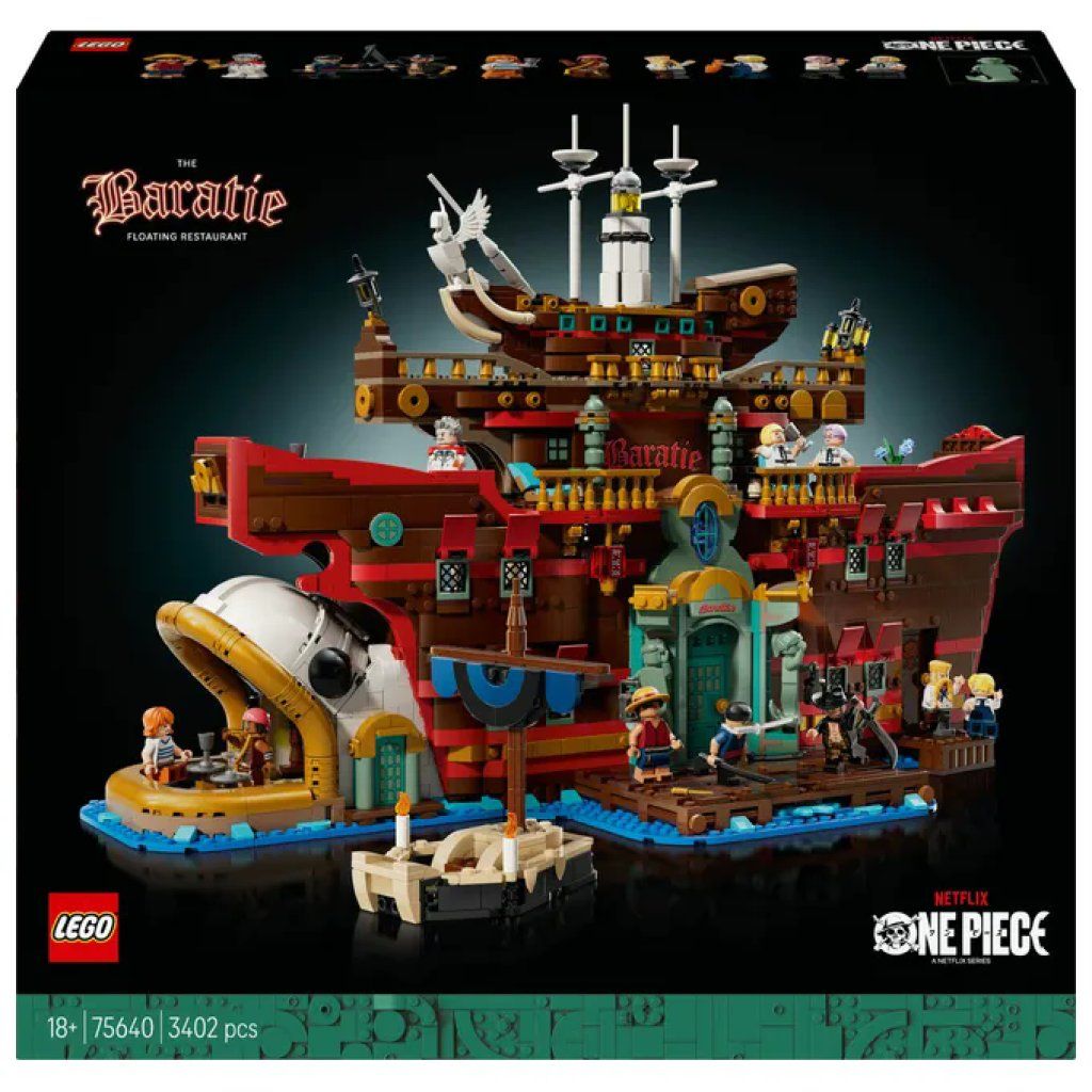 LEGO One Piece 75640 Baratie – Ristorante Galleggiante, 3.402 Pezzi