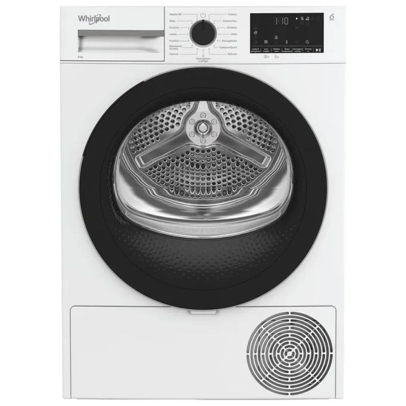 Whirlpool C WD 83M WBS IT Asciugatrice Pompa di Calore 8 Kg Classe D 6TH SENSE 64 dB (85x60x55 cm