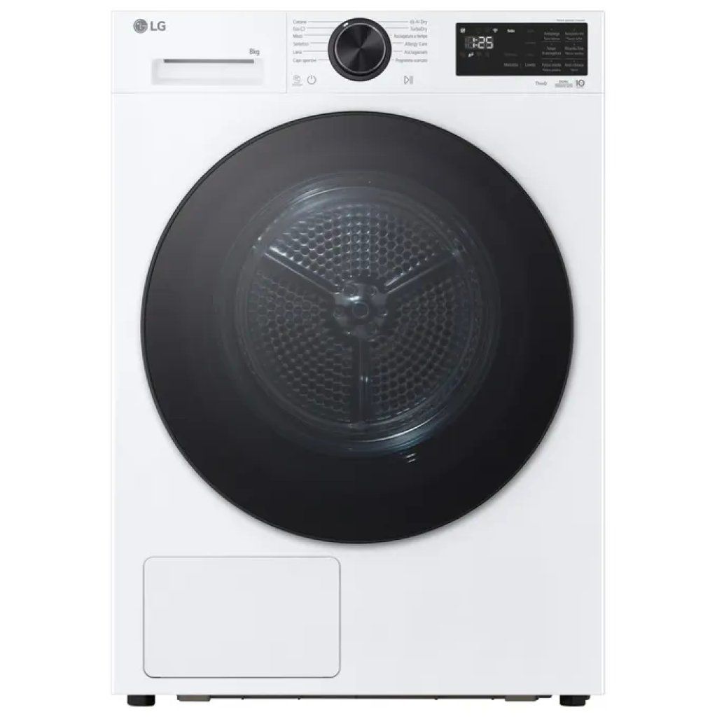 LG Asciugatrice LG RHX7010TLB Serie 700 10 kg, Dual Inverter, AI Dry e Wi-Fi LG Asciugatrice LG RHX7010TLB Serie 700 10 kg, Dual Inverter, AI Dry e Wi-Fi