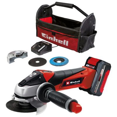 Einhell TE-AG 18/115 Li Smerigliatrice angolare a batteria 18 V, 4 Ah