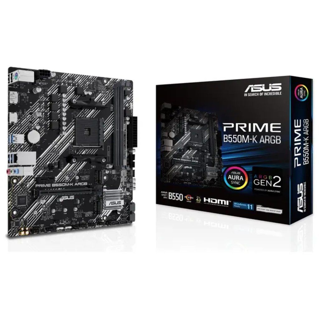 ASUS PRIME B550M-K ARGB Scheda Madre Micro-ATX AM4