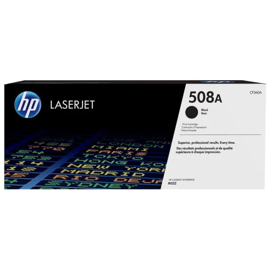 HP Toner nero originale HP 508A CF360A, resa 6.000 pagine
