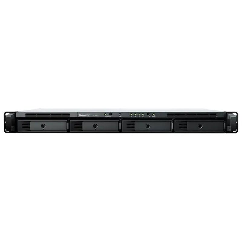 Synology RackStation RS422+ NAS rack 1U, 4 bay, AMD Ryzen R1600, 2 GB DDR4, 2 porte LAN 1 GbE