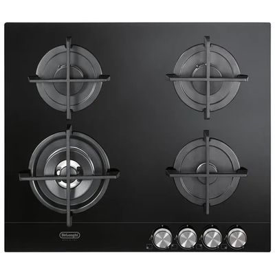 DELONGHI De’Longhi NSL460N Piano Cottura a Gas 60 cm Nero DELONGHI De’Longhi NSL460N Piano Cottura a Gas 60 cm Nero