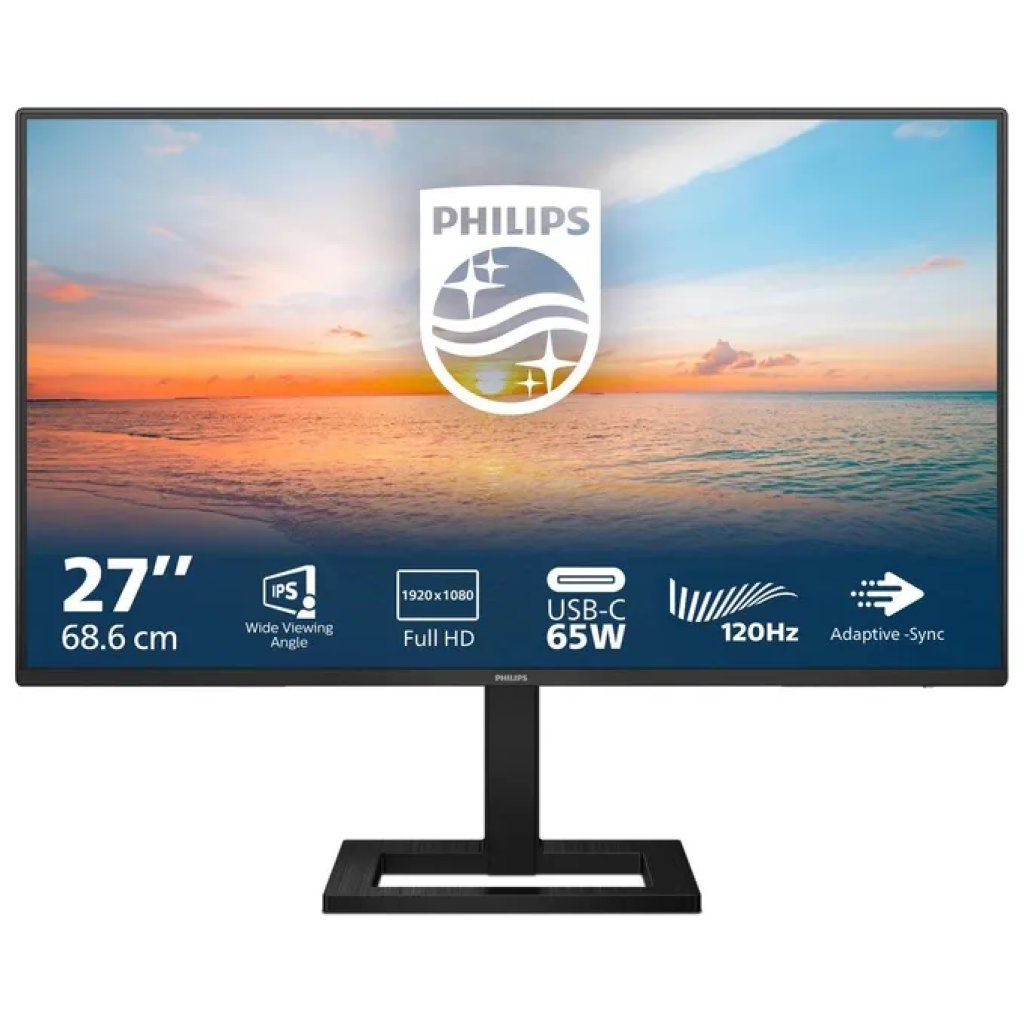 Philips 27E1N1300AE/00 Monitor 27” Full HD IPS 100 Hz USB-C 65 W Nero Philips 27E1N1300AE/00 Monitor 27” Full HD IPS 100 Hz USB-C 65 W Nero