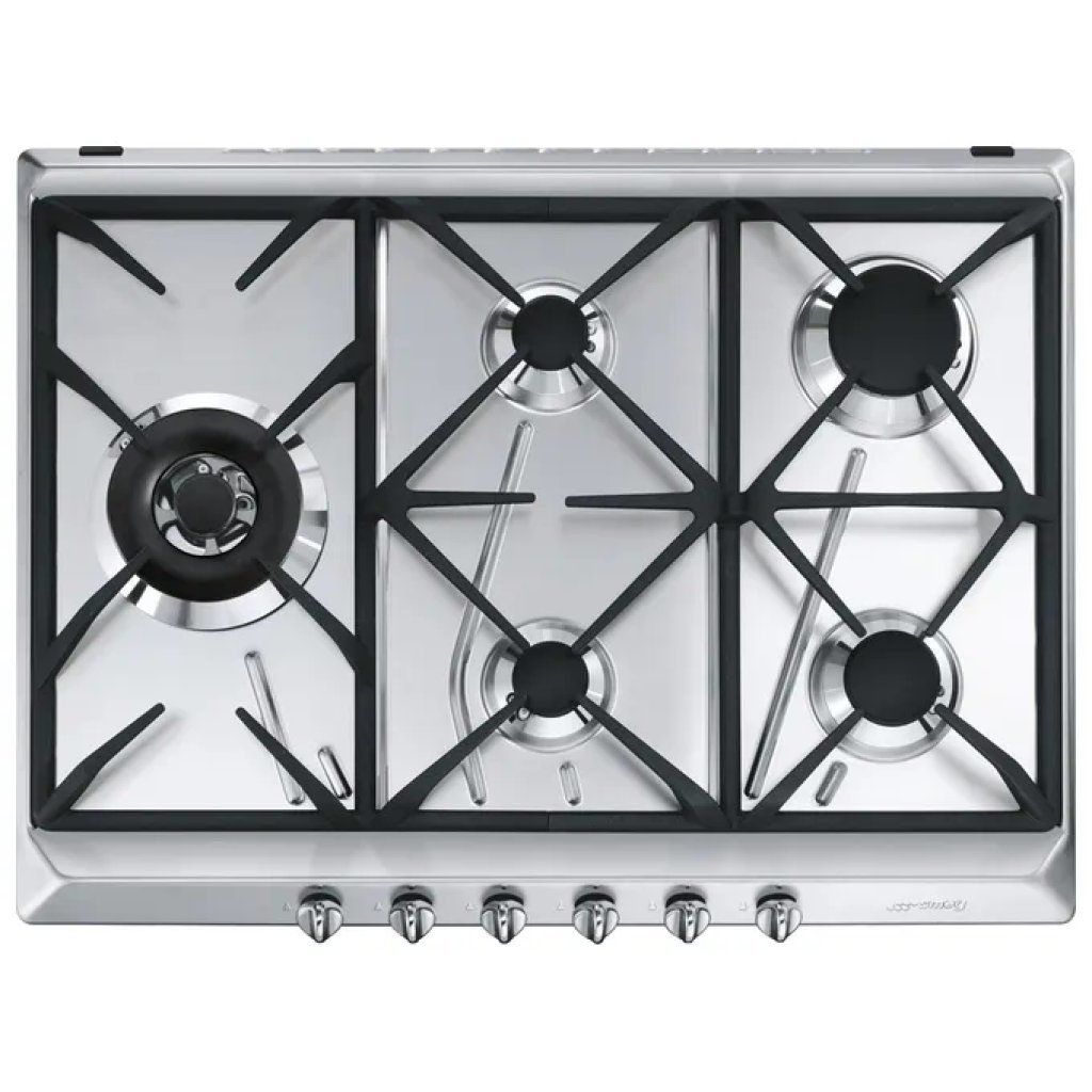 SMEG SRV575GH5 Piano cottura a gas 70 cm, 5 fuochi, inox SMEG SRV575GH5 Piano cottura a gas 70 cm, 5 fuochi, inox