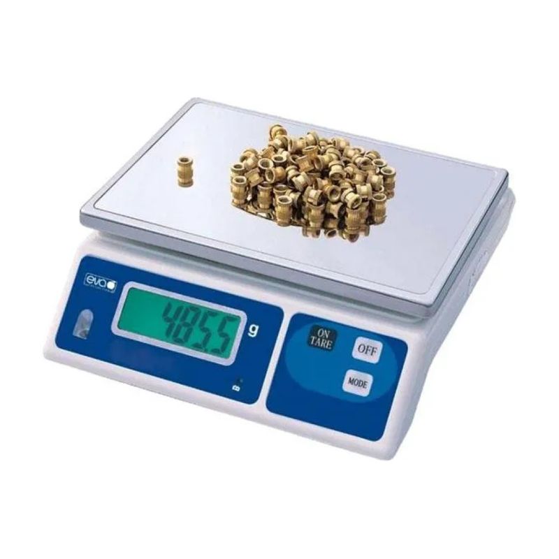 EVA 033291 Bilancia Pesapacchi Digitale 30 kg con Piattaforma Inox 28 × 20 cm