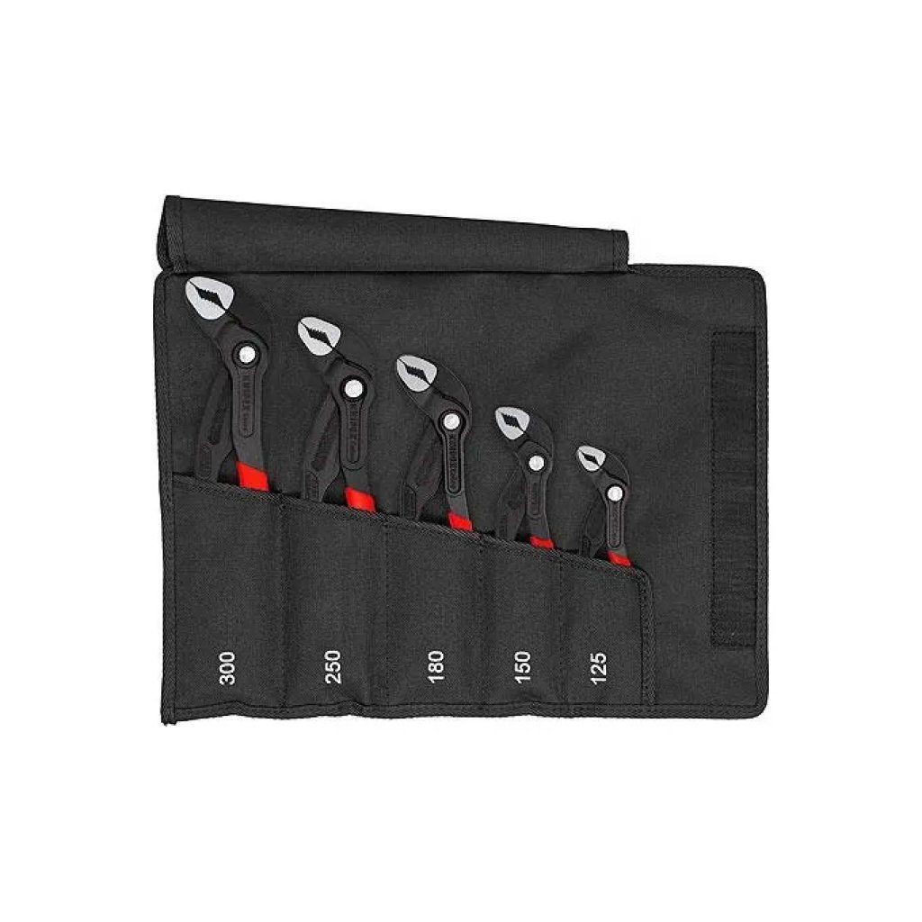 KNIPEX Cobra Kult – Set 5 pinze regolabili 125–300 mm con borsa KNIPEX Cobra Kult – Set 5 pinze regolabili 125–300 mm con borsa