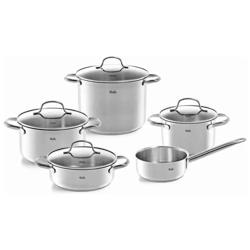 Fissler San Francisco Set di pentole in acciaio inox, 5 pezzi