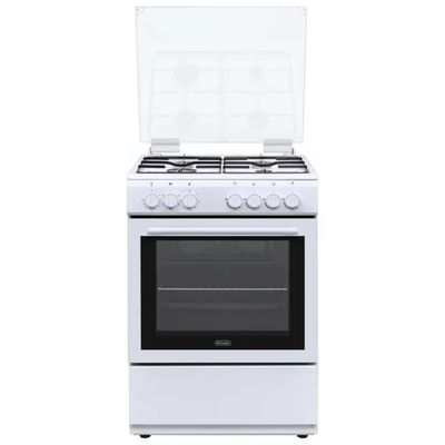 DELONGHI De'Longhi DL664EW Cucina a Gas 4 Fuochi con Forno Elettrico 65 L, Classe A, Bianca, 60×60×85 cm DELONGHI De'Longhi DL664EW Cucina a Gas 4 Fuochi con Forno Elettrico 65 L, Classe A, Bianca, 60×60×85 cm