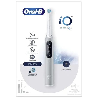 BRAUN Oral-B iO Series 6S Spazzolino Elettrico Grigio Opale
