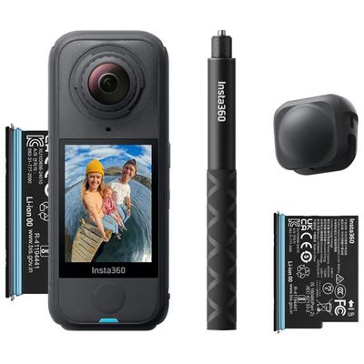 Insta360 X4 Air Starter Bundle – Action Camera 360° 8K, Nero