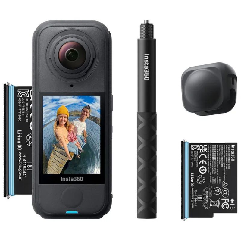 Insta360 X4 Air Starter Bundle – Action Camera 360° 8K, Nero