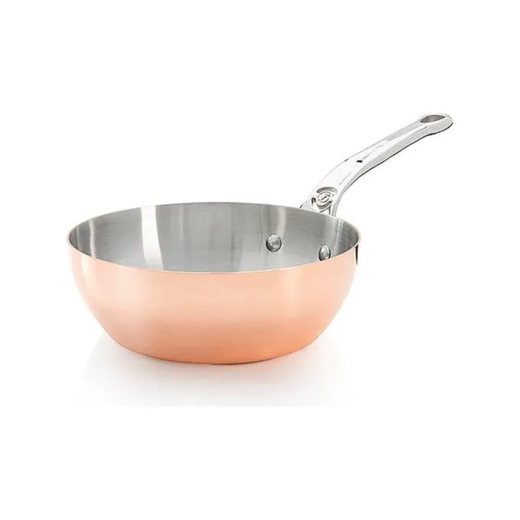 De Buyer Prima Matera Padella Conica in Rame e Acciaio Inox, 24 cm De Buyer Prima Matera Padella Conica in Rame e Acciaio Inox, 24 cm