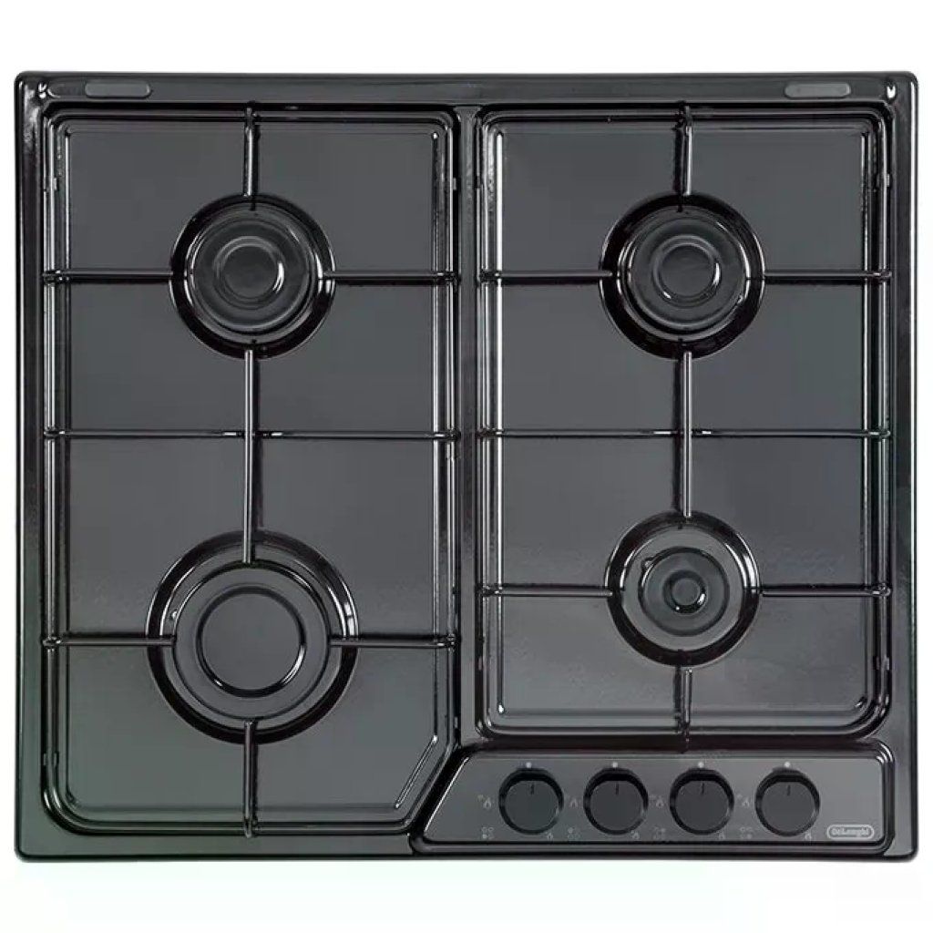 DELONGHI De’Longhi FFN 46 ASV Piano Cottura a Gas da Incasso 58 cm, Nero, 4 Fuochi DELONGHI De’Longhi FFN 46 ASV Piano Cottura a Gas da Incasso 58 cm, Nero, 4 Fuochi