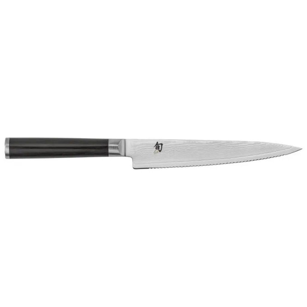 KAI Shun Classic DM0722 – Coltello da pomodoro damascato, lama 15 cm