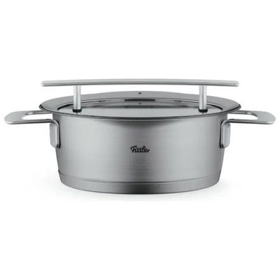 Fissler Phi Collection – Casseruola bassa 20 cm con coperchio in vetro, 2,3 L