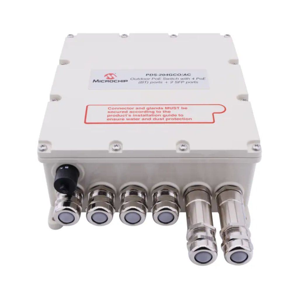 Microchip Technology PDS-204GCO-AC Switch gestito PoE 4 porte Gigabit, 2 SFP, 150 W Microchip Technology PDS-204GCO-AC Switch gestito PoE 4 porte Gigabit, 2 SFP, 150 W