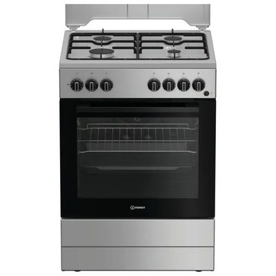 Indesit I6G3PMS Cucina 60x60 cm, 4 Fuochi a Gas, Forno Elettrico 73 L con Grill, Classe A, Acciaio Inox Indesit I6G3PMS Cucina 60x60 cm, 4 Fuochi a Gas, Forno Elettrico 73 L con Grill, Classe A, Acciaio Inox
