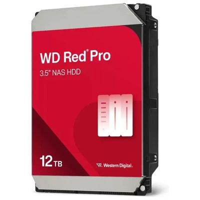 Western Digital Red Pro WD122KFBX Hard Disk Interno 12 TB 7200 RPM SATA III per NAS