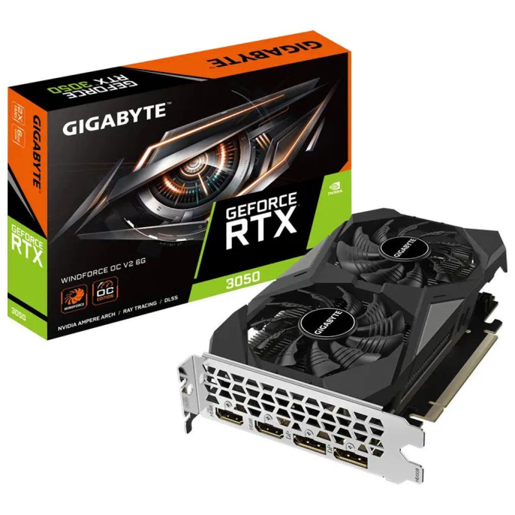 Gigabyte GeForce RTX 3050 WINDFORCE OC V2 6 GB Gigabyte GeForce RTX 3050 WINDFORCE OC V2 6 GB