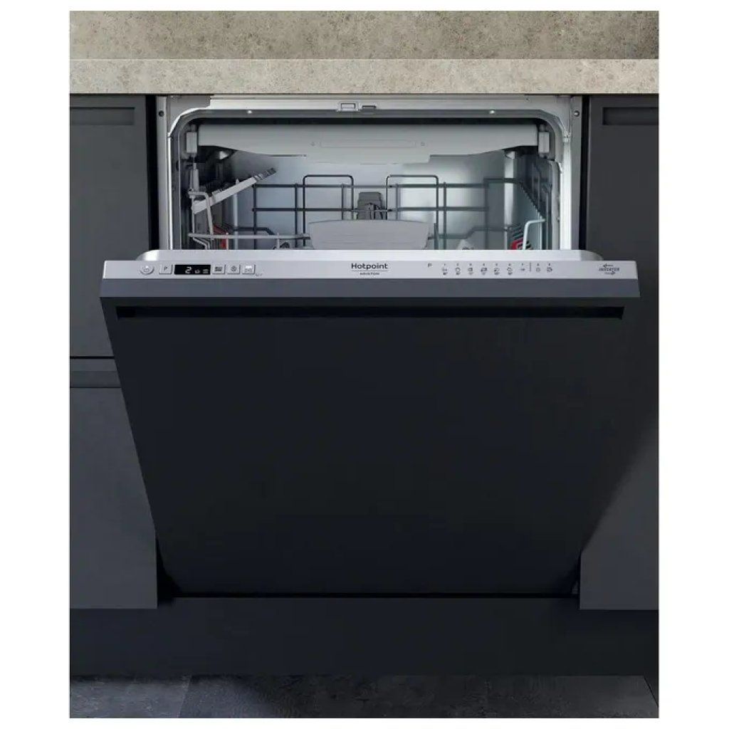 Hotpoint HA4IFD14B – Lavastoviglie da incasso 14 coperti, classe D, 46 dB, argento Hotpoint HA4IFD14B – Lavastoviglie da incasso 14 coperti, classe D, 46 dB, argento